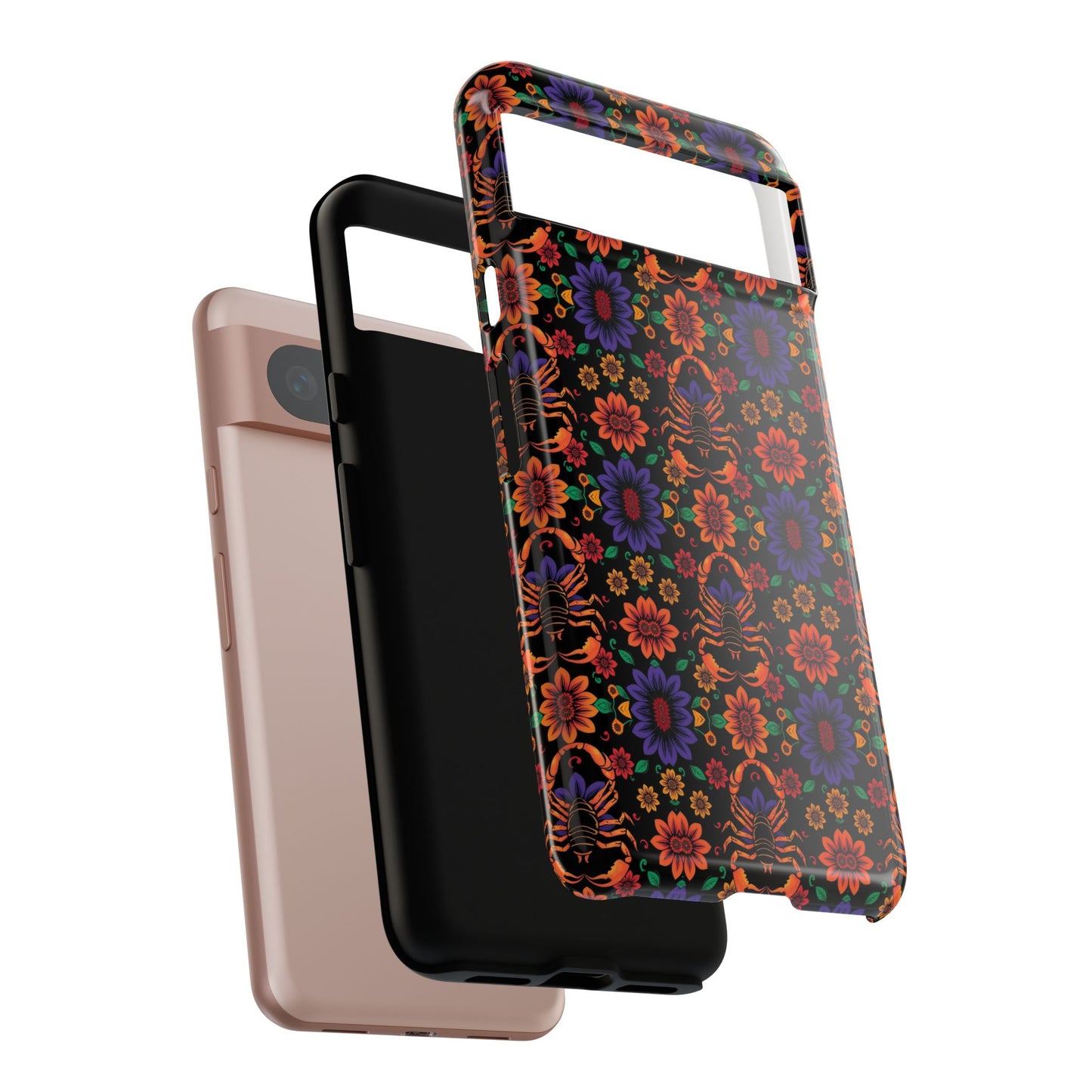 Tough Cases, Scorpio, Zodiac, Flower Pattern