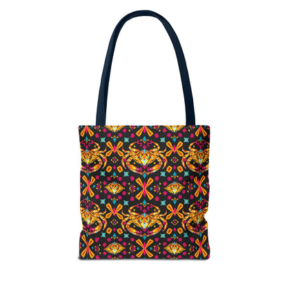 Tote Bag (AOP), Cancer, Zodiac v1, Jewel Pattern