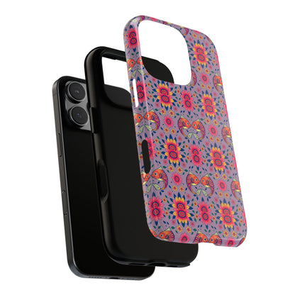 Tough Cases, Pisces, Zodiac v3, Flower Pattern