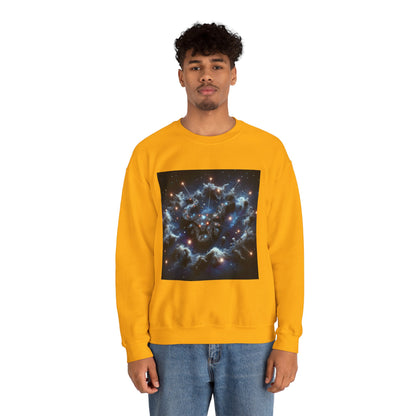 Unisex Heavy Blend™ Crewneck Sweatshirt, Space Bullhead, Taurus Zodiac Design