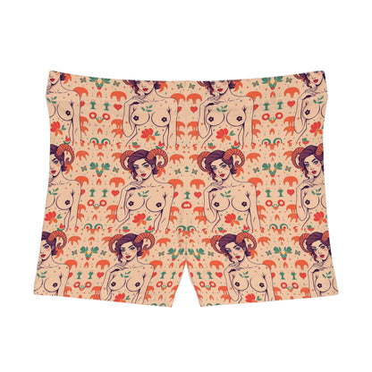 Women's Shorts, (AOP), Aries, Zodiac v1, Sexy Pattern