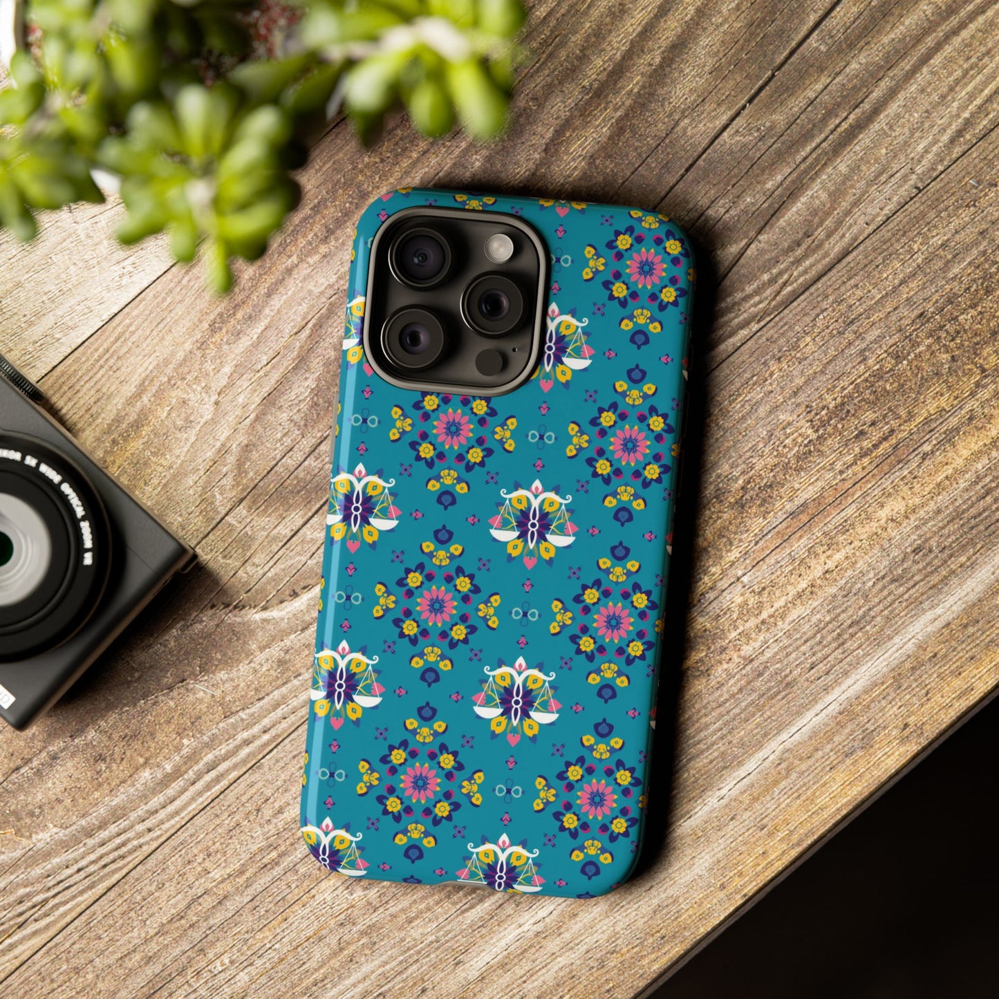Tough Cases, Libra, Zodiac v2, Flower Pattern