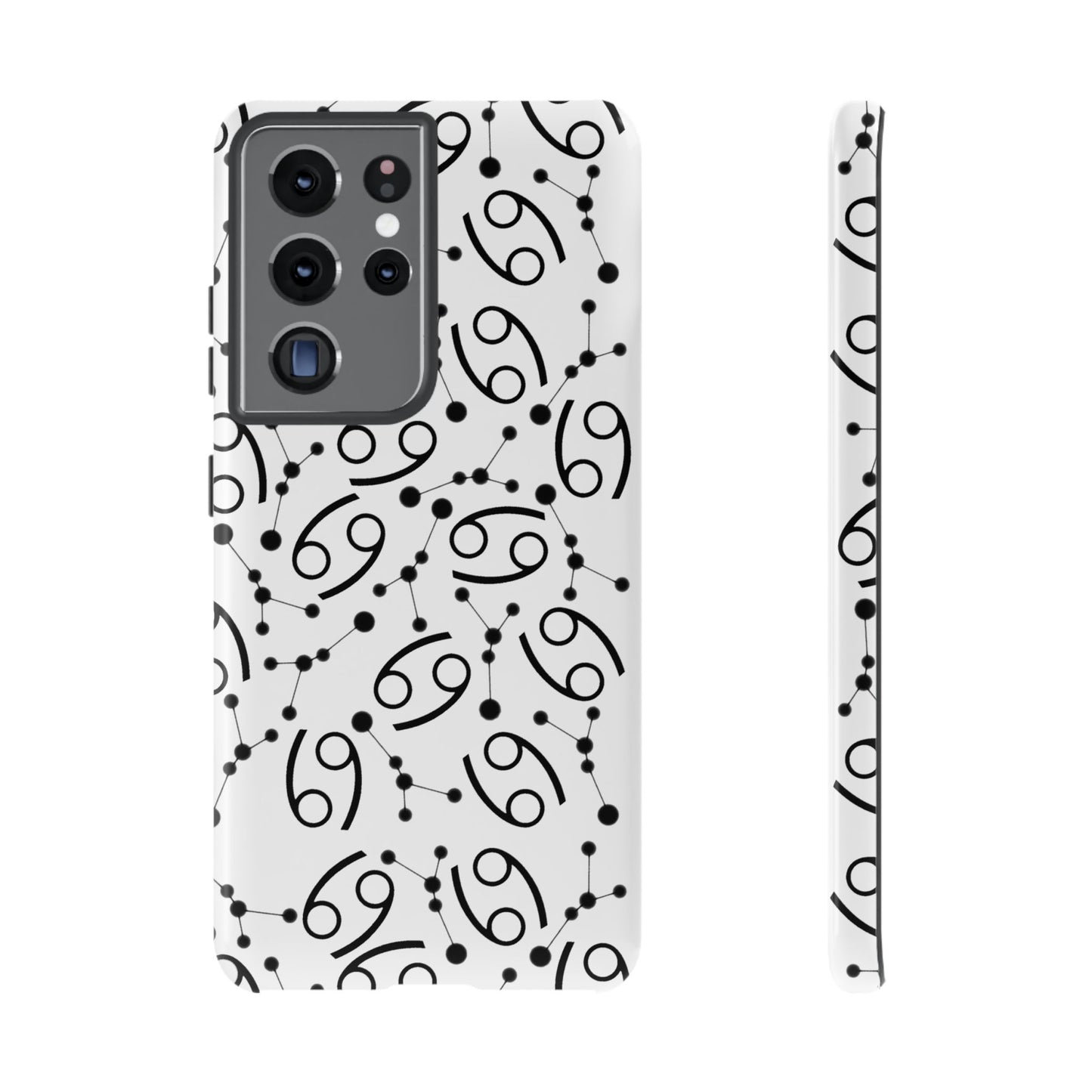 Tough Cases with the Cancer Zodiac sign for iPhone, Samsung Galaxy, and Google Pixel devices