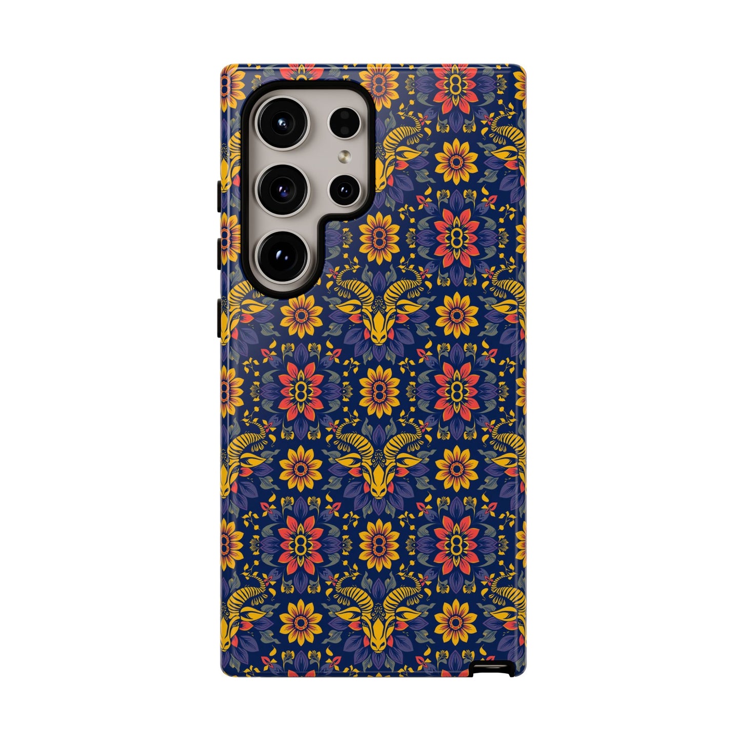 Tough Cases, Taurus, Zodiac v3, Flower Pattern