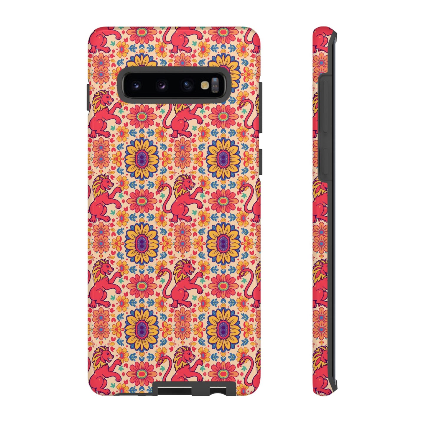 Tough Cases, Leo, Zodiac v1, Flower Pattern