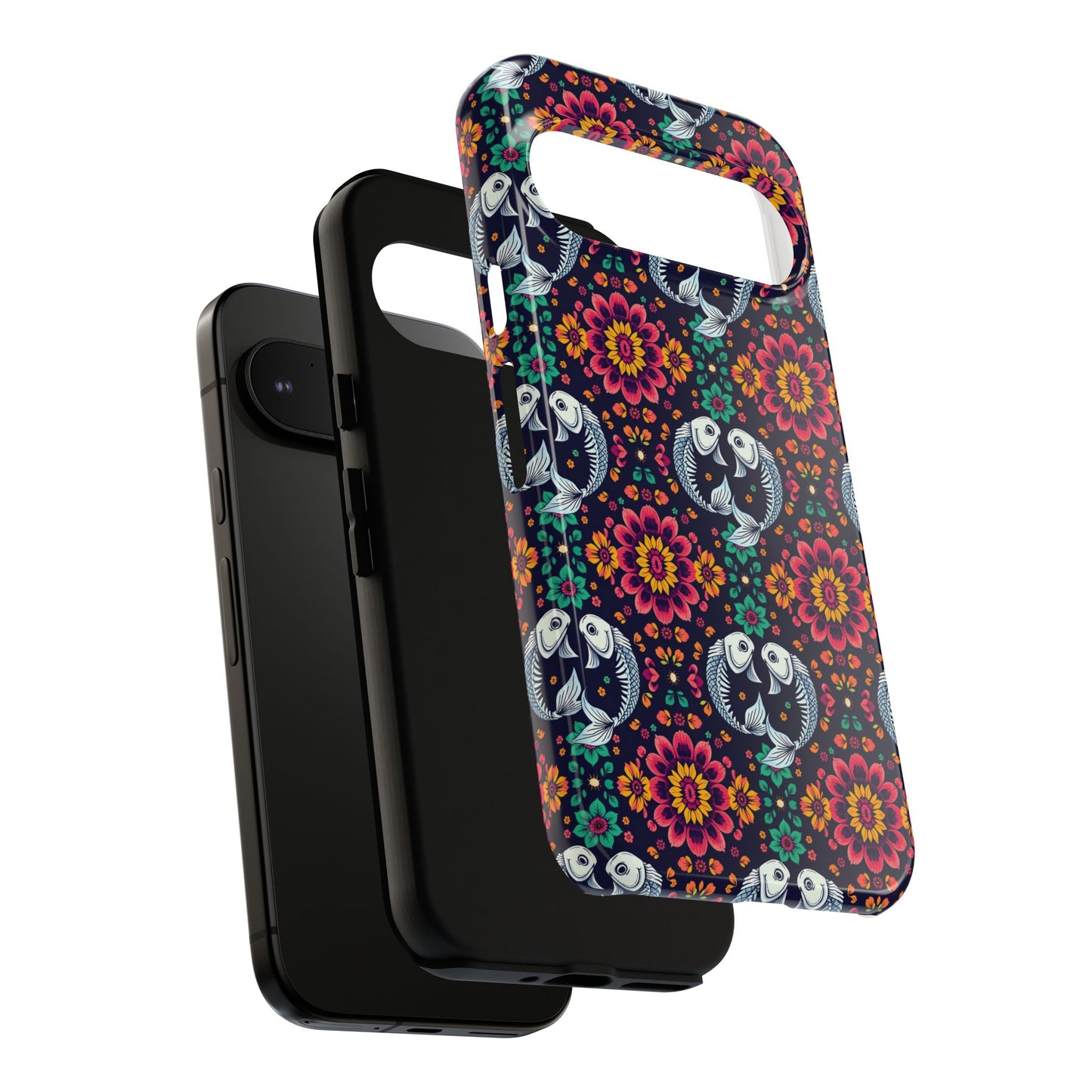 Tough Cases, Pisces, Zodiac v4, Flower Pattern