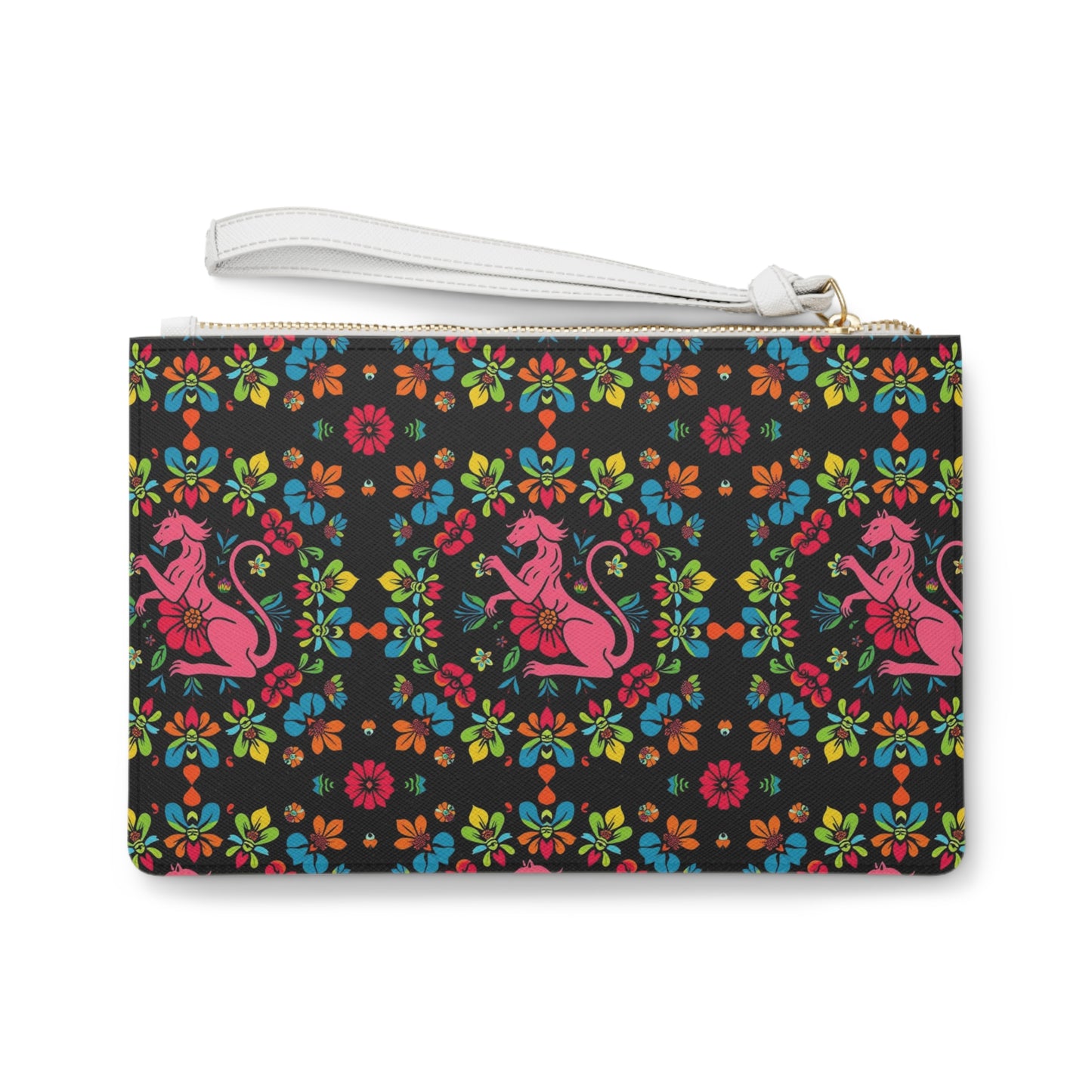 Clutch Bag, Virgo, Zodiac v3, Flower Pattern