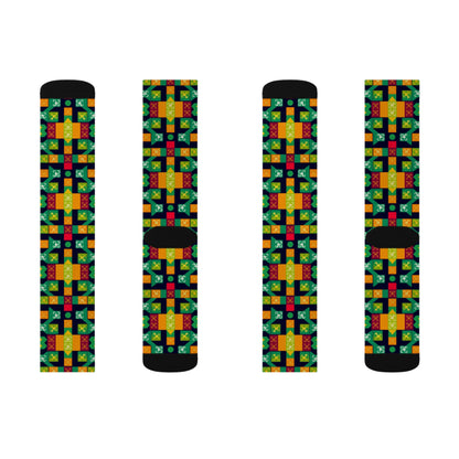 Sublimation Socks, Virgo, Zodiac v2, Shapes Pattern