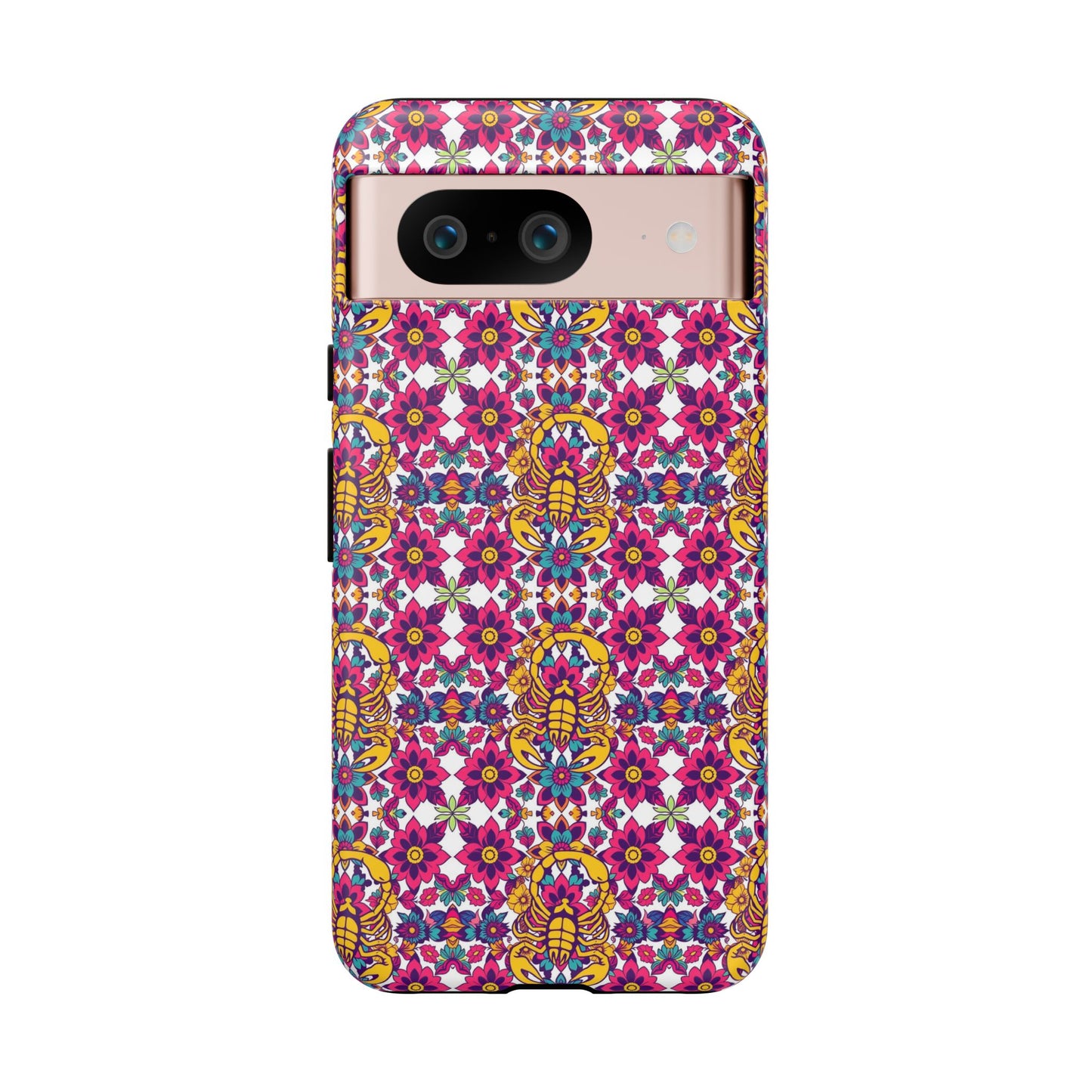 Tough Cases, Scorpio, Zodiac v2, Flower Pattern