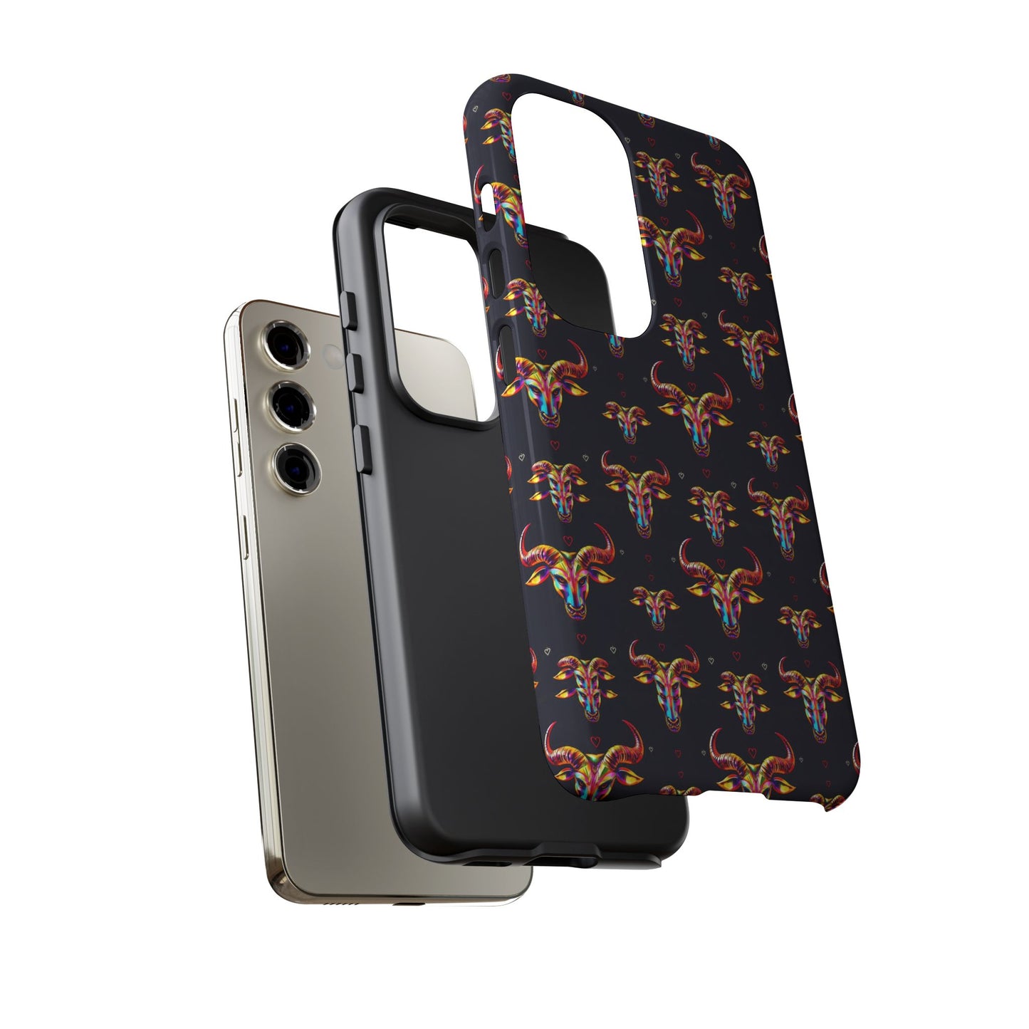 Tough Cases, Taurus, Zodiac, Metal Pattern