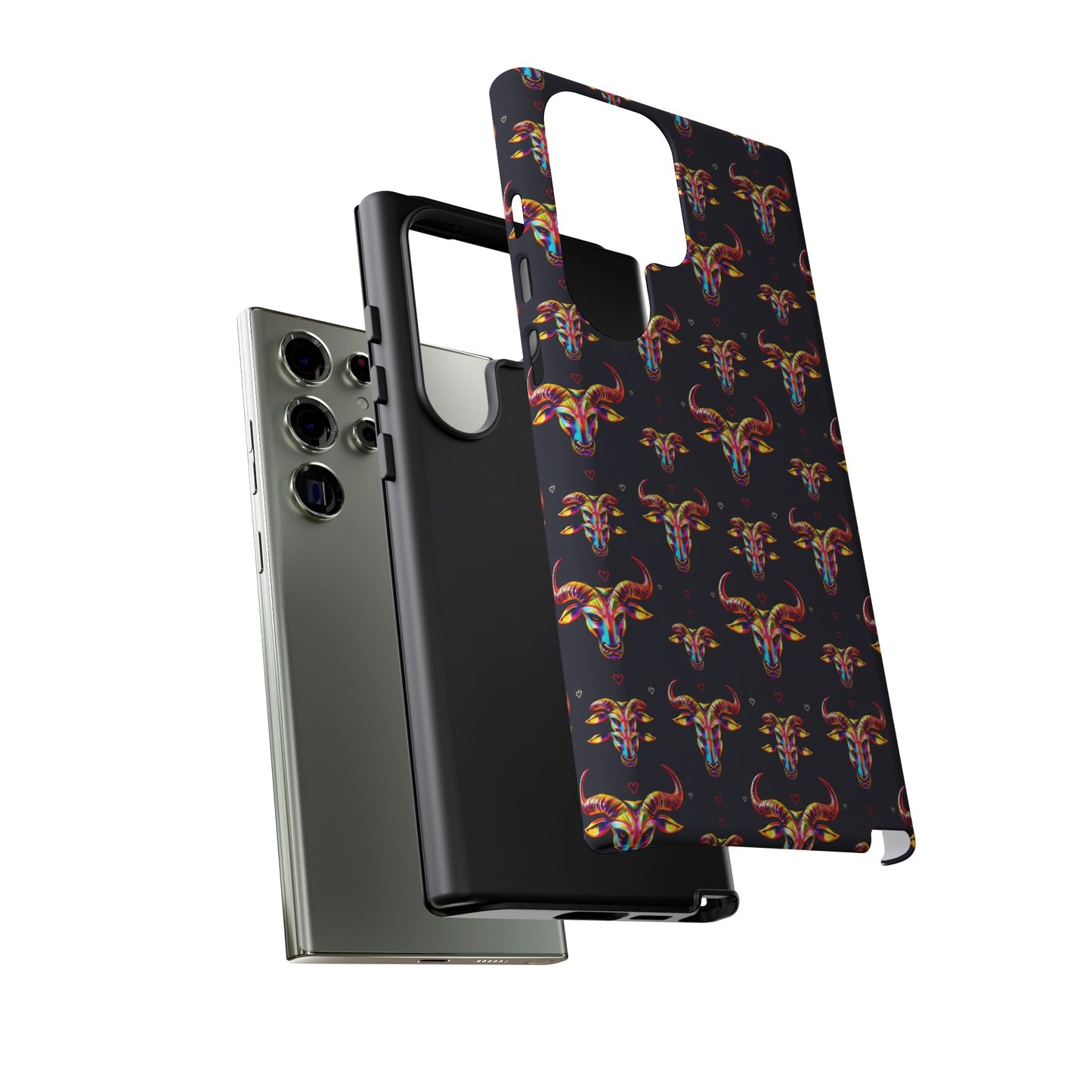Tough Cases, Taurus, Zodiac, Metal Pattern