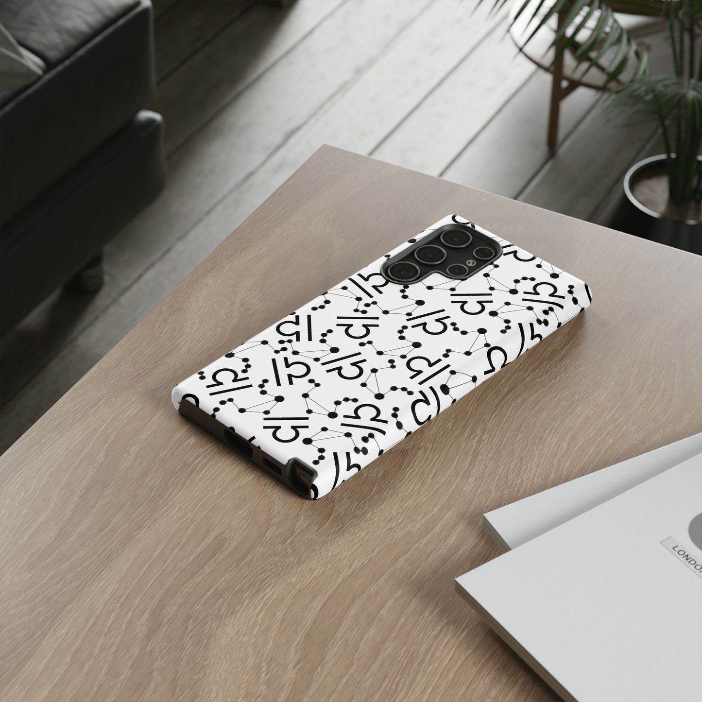 Tough Cases with the Libra Zodiac sign for iPhone, Samsung Galaxy, and Google Pixel devices