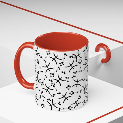 Accent Coffee Mug with the Pisces sign (11, 15oz)