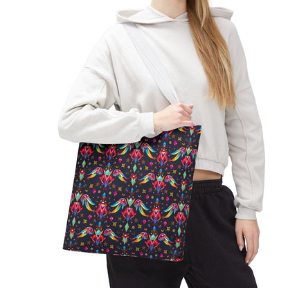Tote Bag (AOP), Virgo, Zodiac v1, Jewel Pattern
