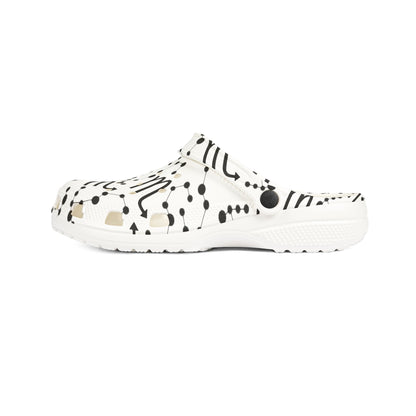 EVA Foam Rubber Shoes (AOP), Material 100% EVA, Scorpio Zodiac Design