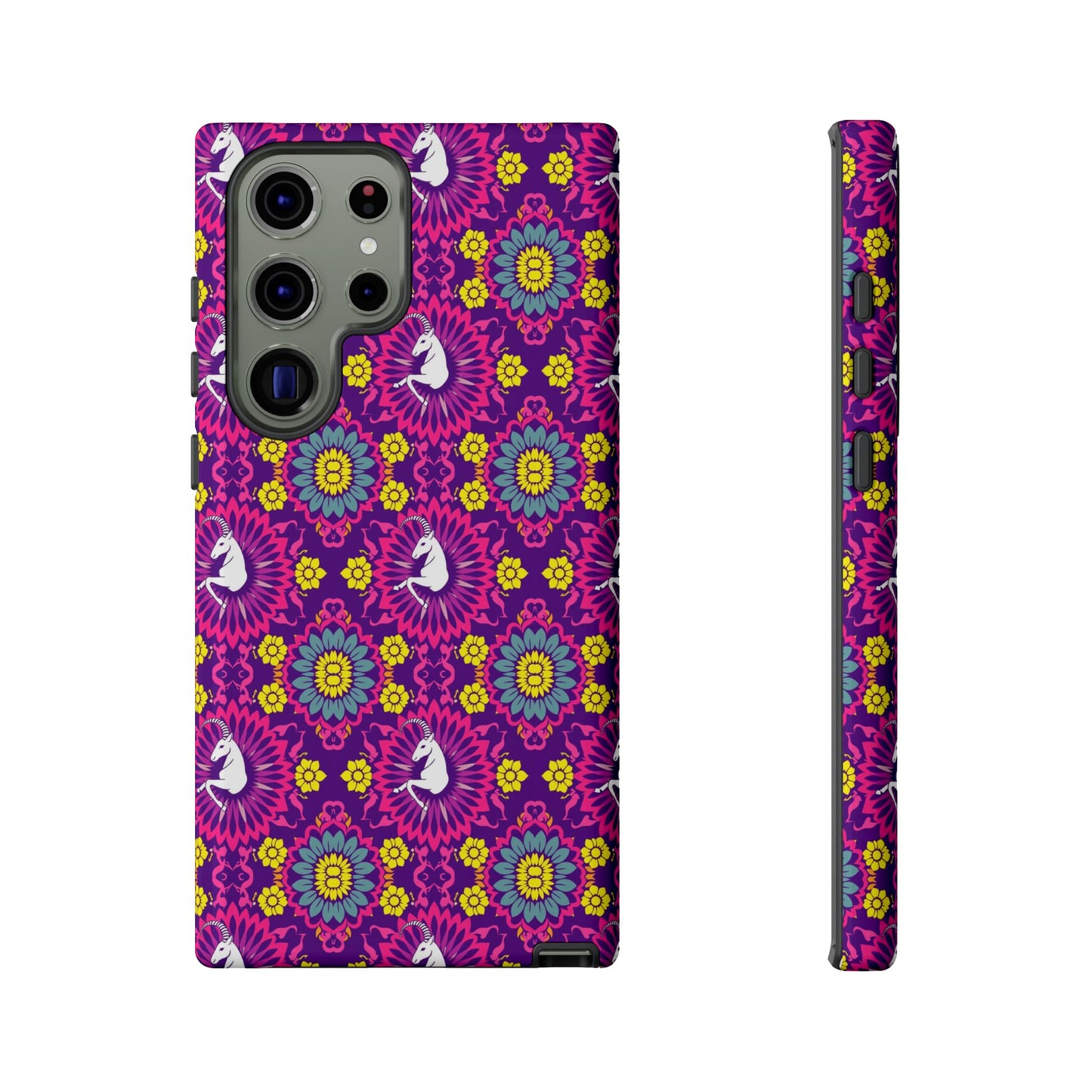 Tough Cases, Capricorn, Zodiac, Flower Pattern