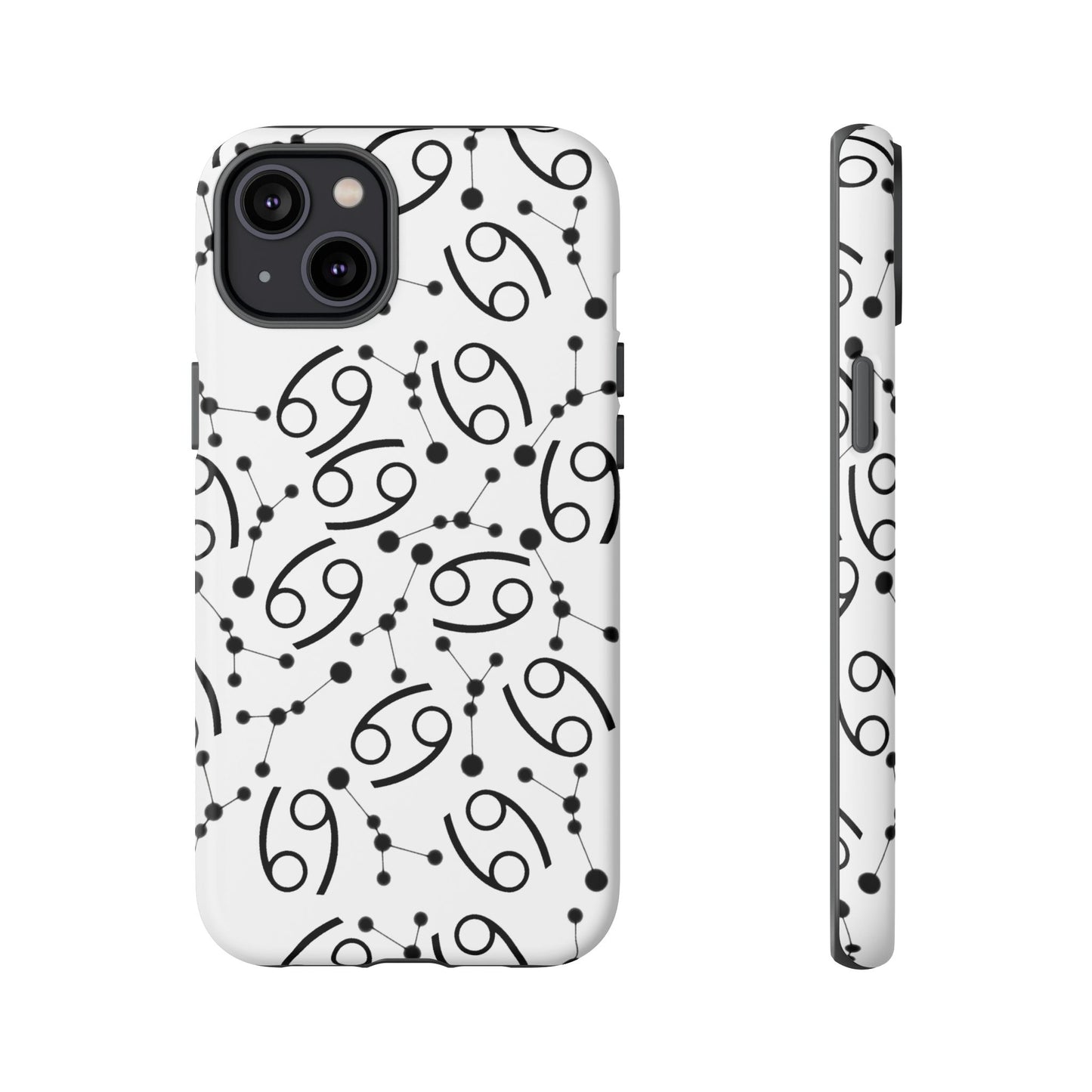 Tough Cases with the Cancer Zodiac sign for iPhone, Samsung Galaxy, and Google Pixel devices