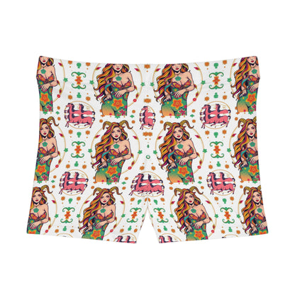 Women's Shorts, (AOP), Capricorn, Zodiac v3, Sexy Pattern