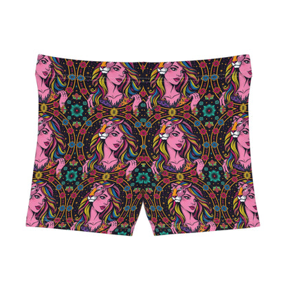 Women's Shorts, (AOP), Leo, Zodiac v1, Sexy Pattern