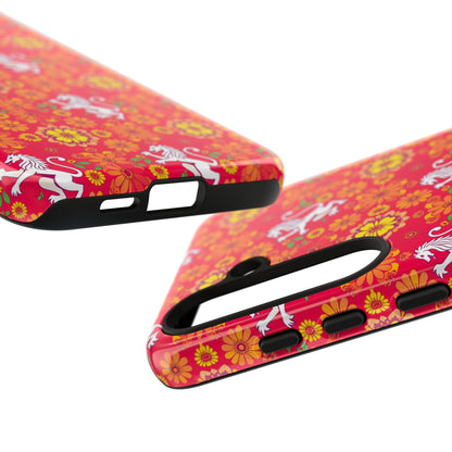 Tough Cases, Leo, Zodiac v4, Flower Pattern
