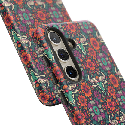 Tough Cases, Taurus, Zodiac v4, Flower Pattern