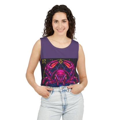 Unisex Garment-Dyed, Tank Top, Cancer, Pop Art, 100% US cotton