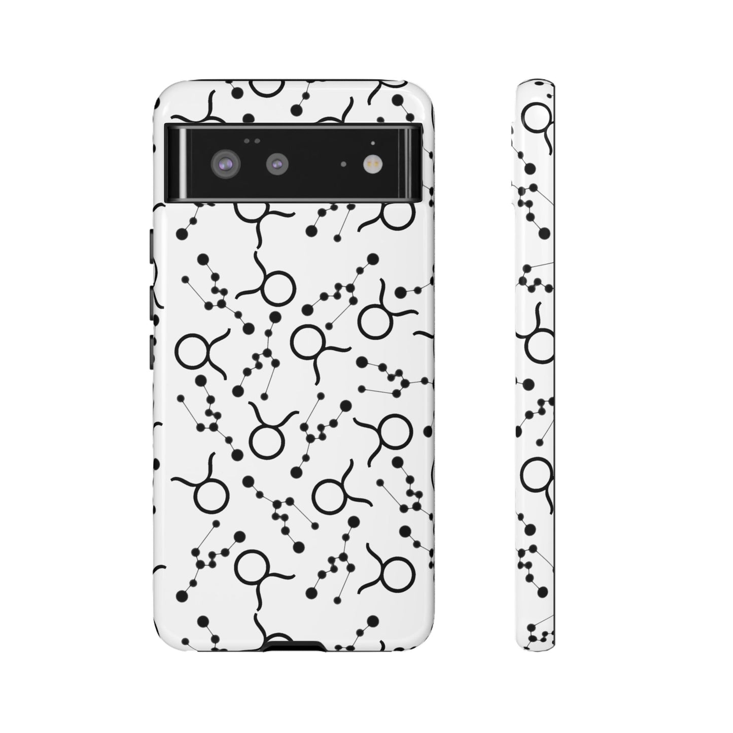Tough Cases with the Taurus Zodiac sign for iPhone, Samsung Galaxy, and Google Pixel devices