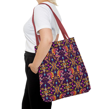 Tote Bag (AOP), Gemini, Zodiac, Jewel Pattern
