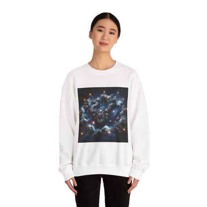 Unisex Heavy Blend™ Crewneck Sweatshirt, Space Bullhead, Taurus Zodiac Design