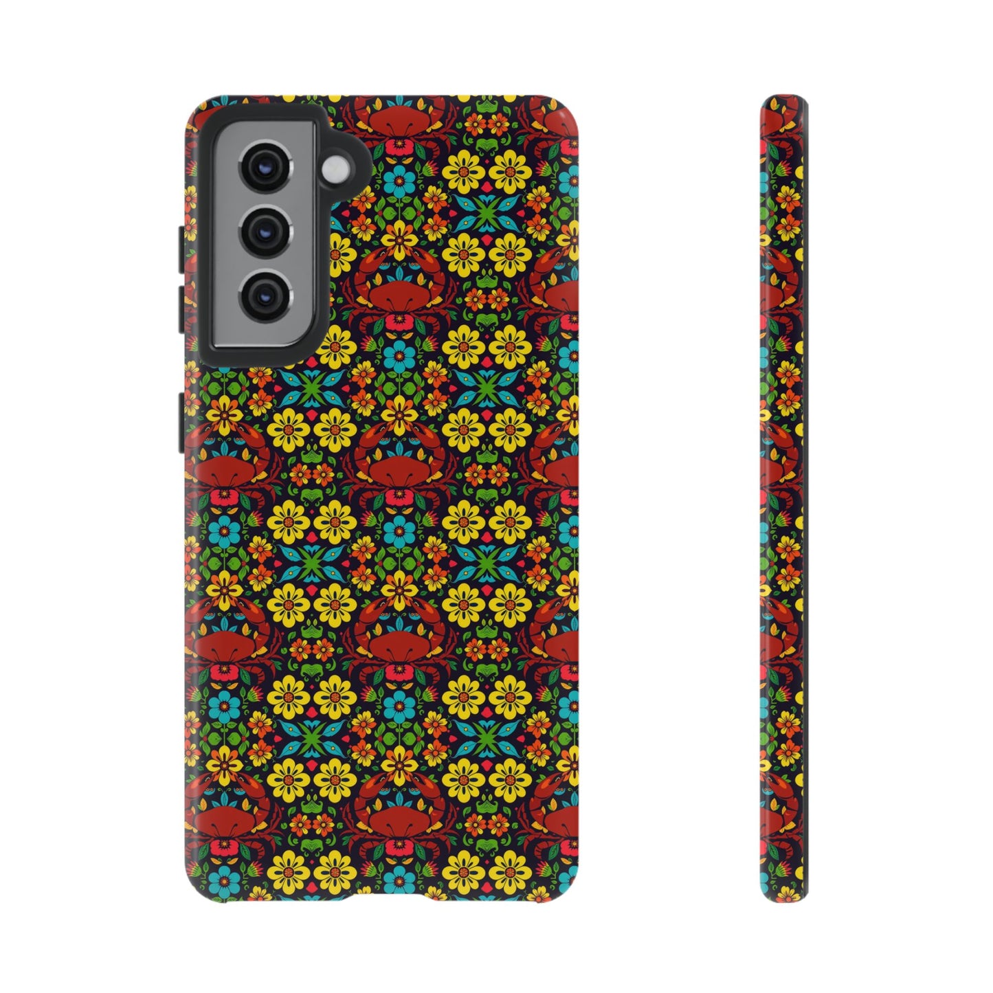 Tough Cases, Cancer, Zodiac v2, Flower Pattern