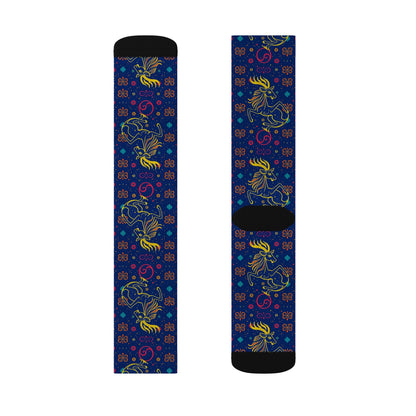 Sublimation Socks, Aquarius, Zodiac v2, Pattern