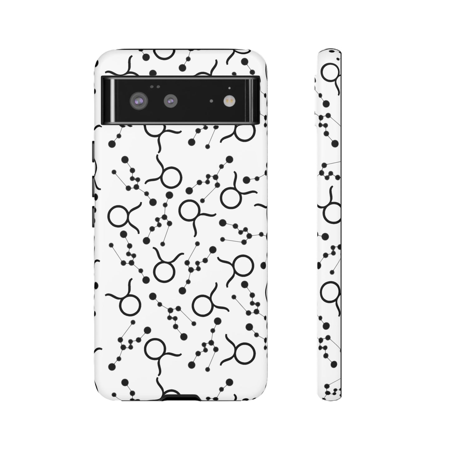 Tough Cases with the Taurus Zodiac sign for iPhone, Samsung Galaxy, and Google Pixel devices