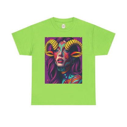 Unisex Heavy Cotton T-Shirt, Taurus, Zodiac v2, Sexy Art