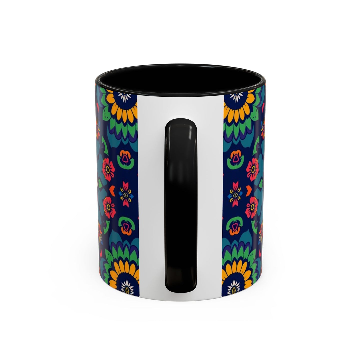 Accent Coffee Mug, Capricorn, Zodiac, Flower Pattern, (11, 15oz)
