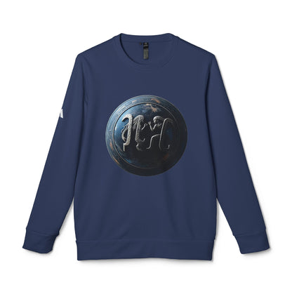 Adidas, Unisex Fleece Crewneck Sweatshirt, Gemini, Space Symbol, Zodiac