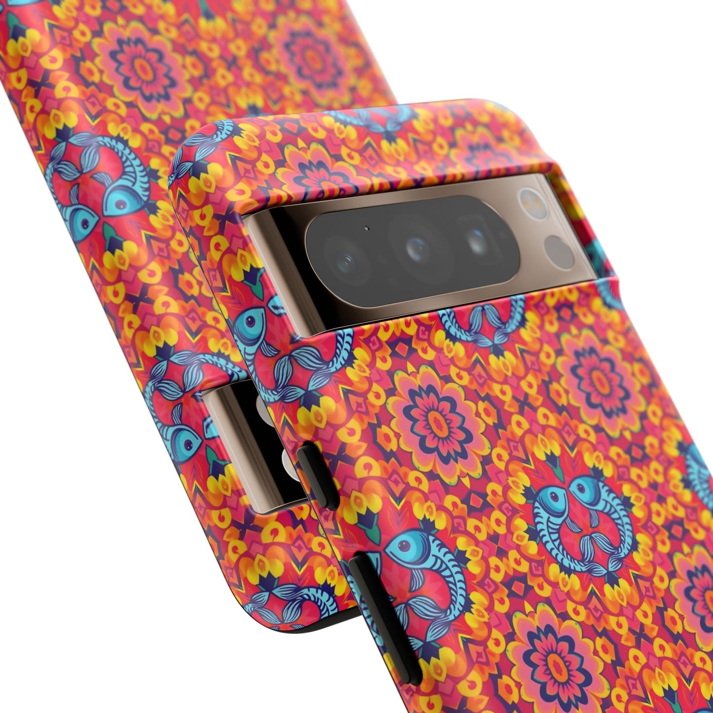 Tough Cases, Pisces, Zodiac v1, Flower Pattern