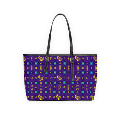 Leather Shoulder Bag, Scorpio, Zodiac, Shapes Pattern