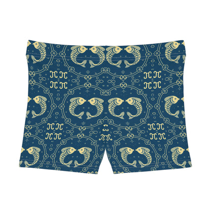 Women's Shorts, AOP, Pisces, Zodiac, Pattern