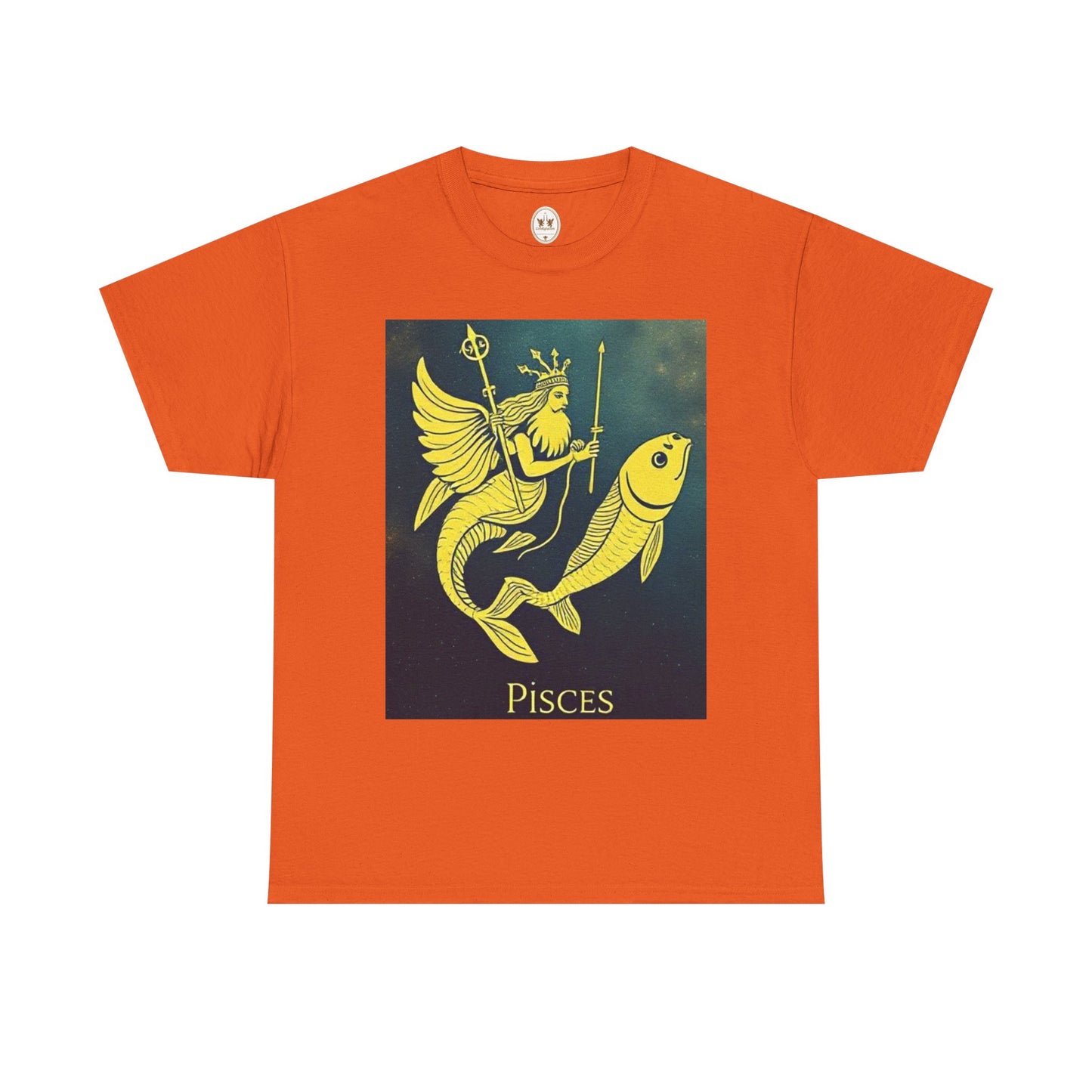 Unisex Heavy Cotton T-Shirt, Pisces Queen, Zodiac Design