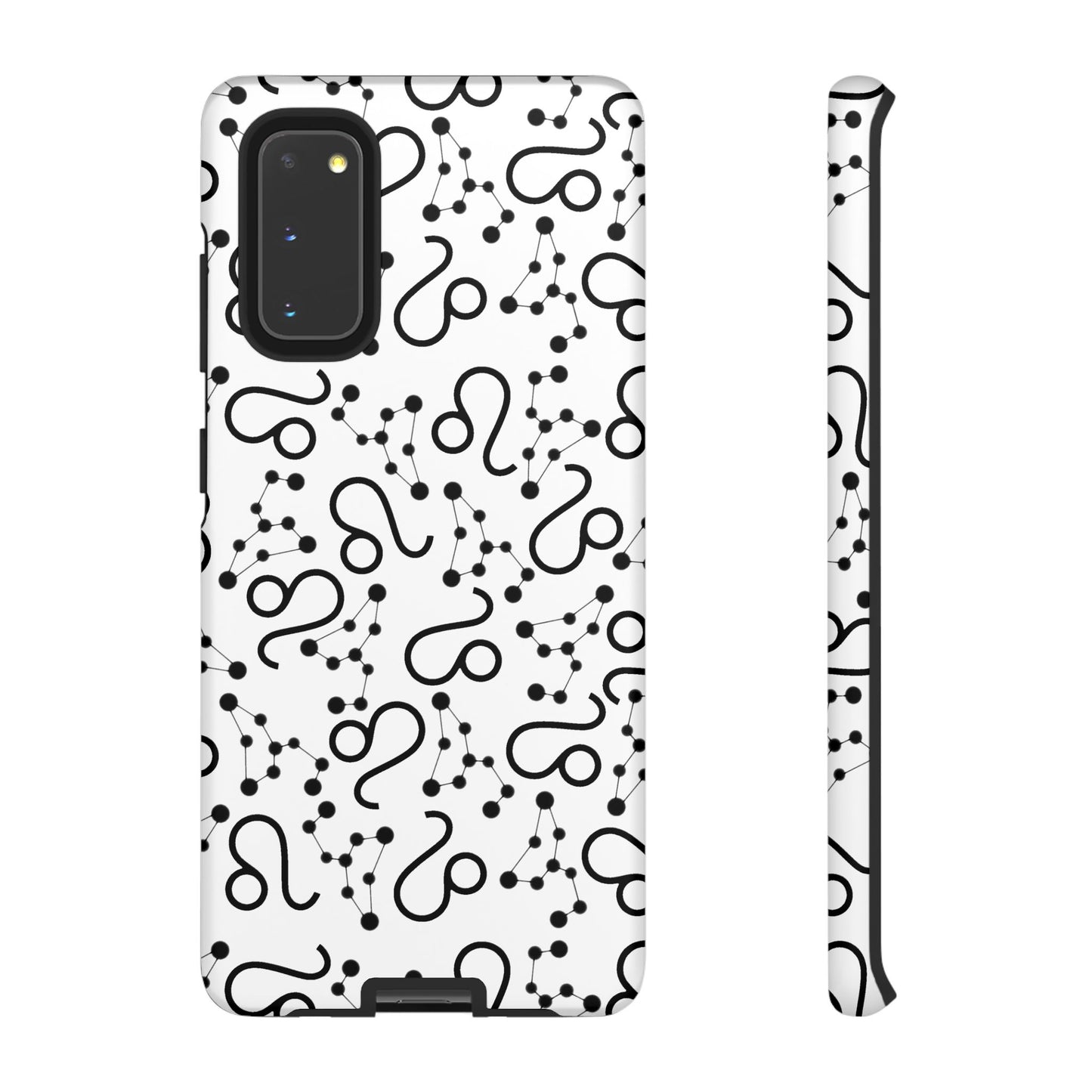 Tough Cases with the Leo Zodiac sign for iPhone, Samsung Galaxy, and Google Pixel devices