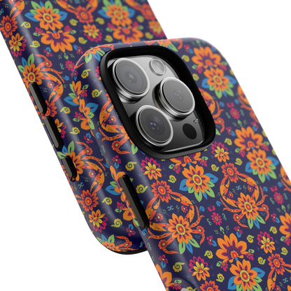 Tough Cases, Cancer, Zodiac, Flower Pattern