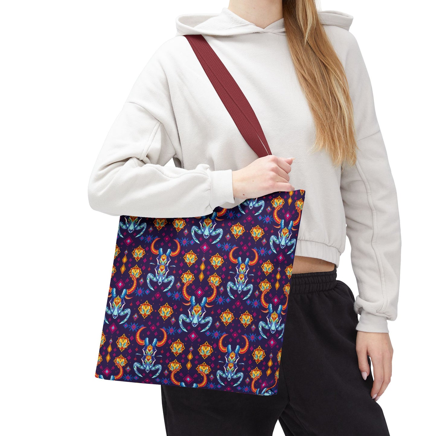 Tote Bag (AOP), Taurus, Zodiac, Jewel Pattern