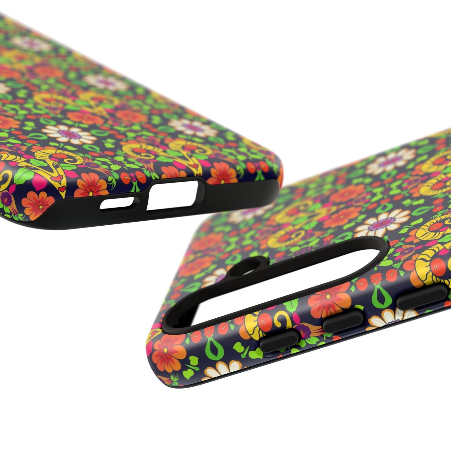 Tough Cases, Aries, Zodiac v4, Flower Pattern