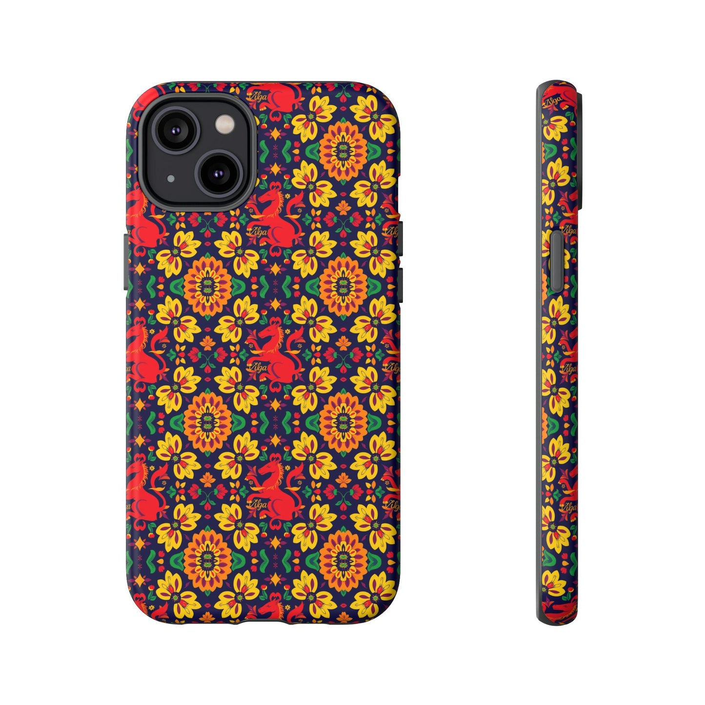 Tough Cases, Virgo, Zodiac v2, Flower Pattern