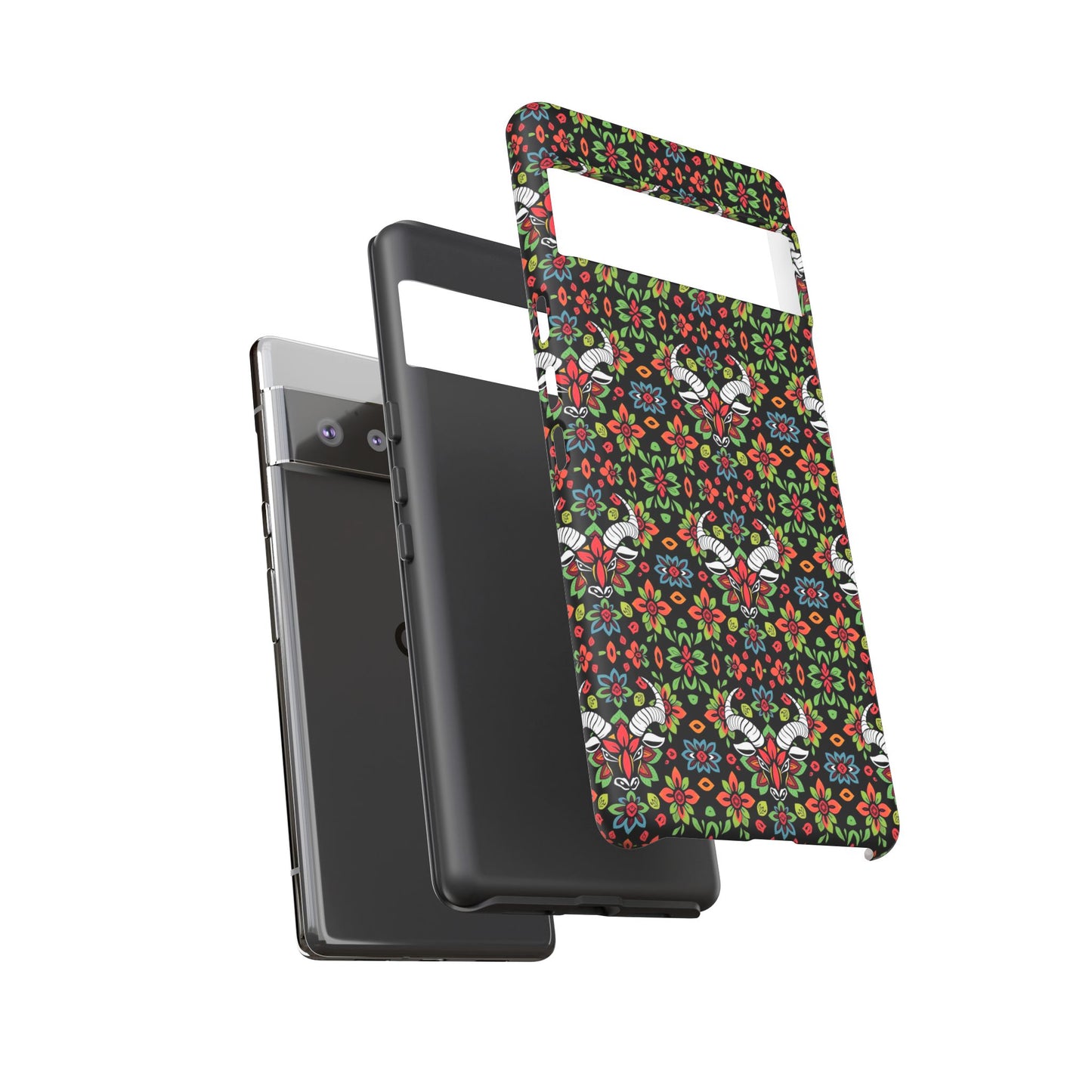 Tough Cases, Taurus, Zodiac v2, Flower Pattern