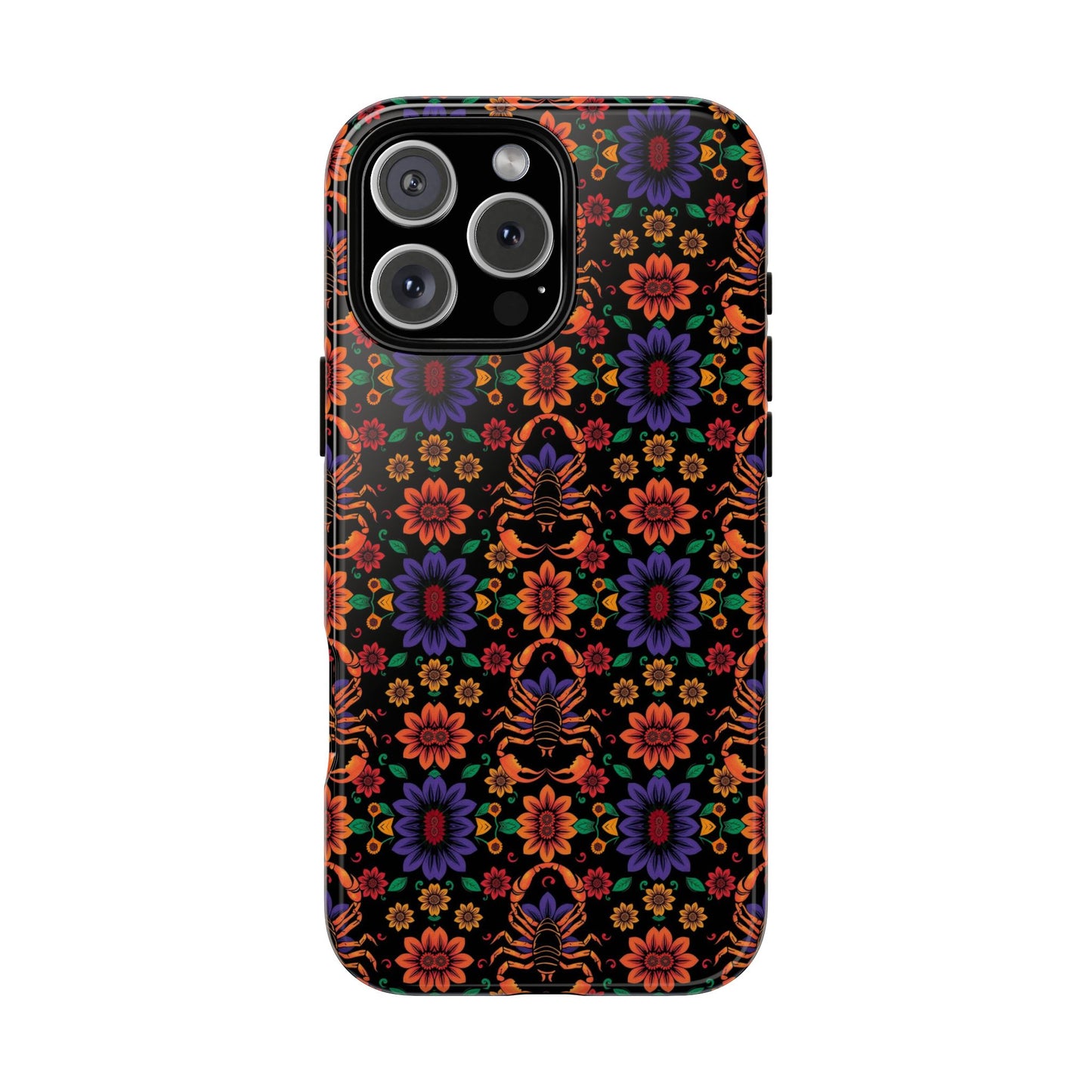 Tough Cases, Scorpio, Zodiac, Flower Pattern
