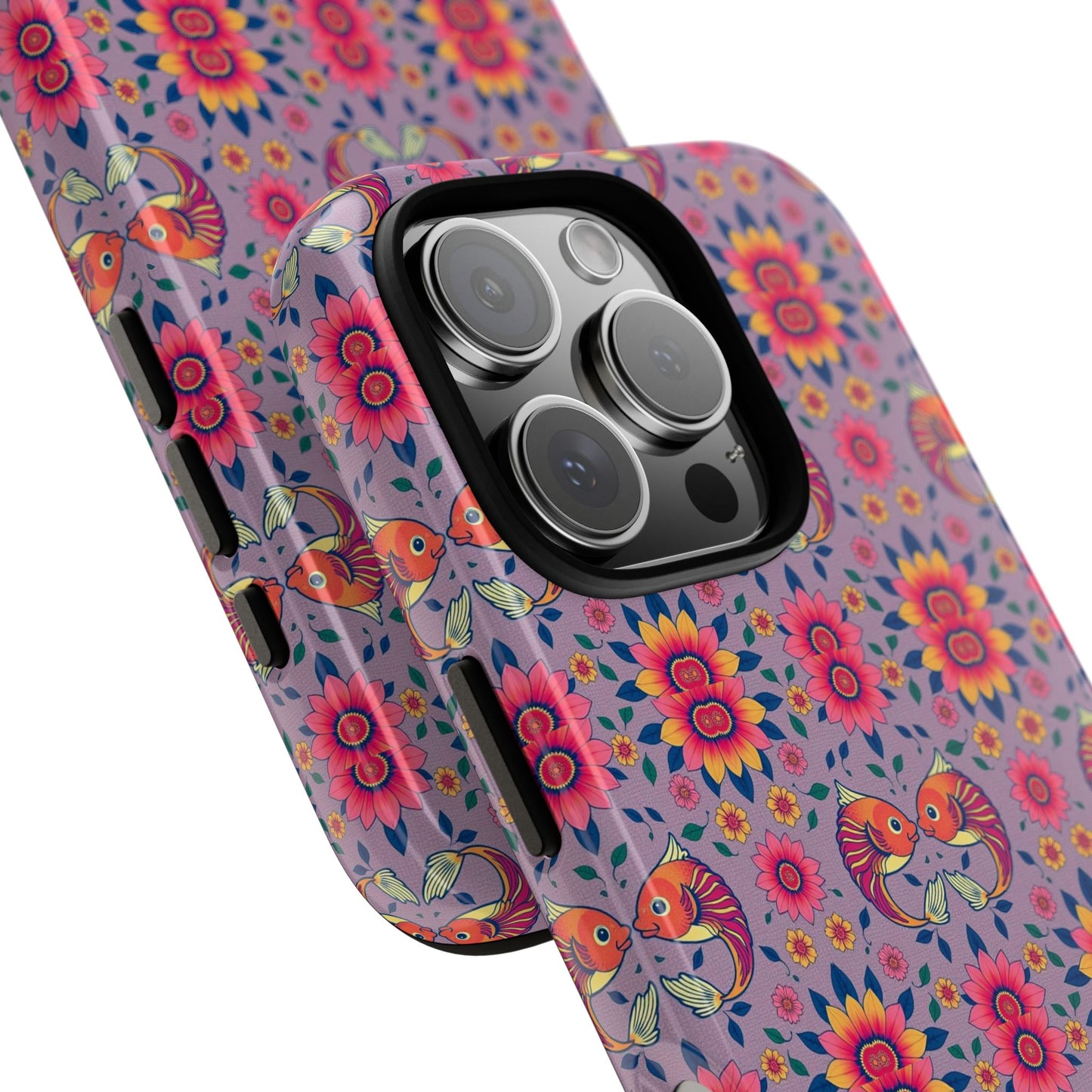 Tough Cases, Pisces, Zodiac v3, Flower Pattern