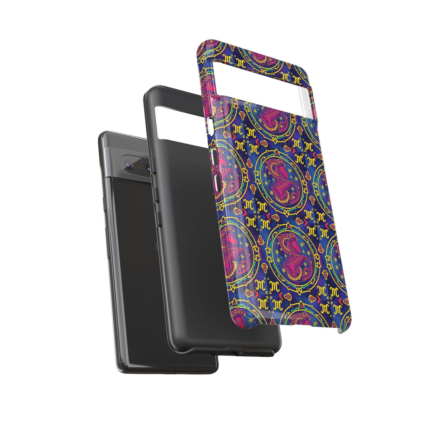 Tough Cases, Capricorn, Zodiac, Metal Pattern