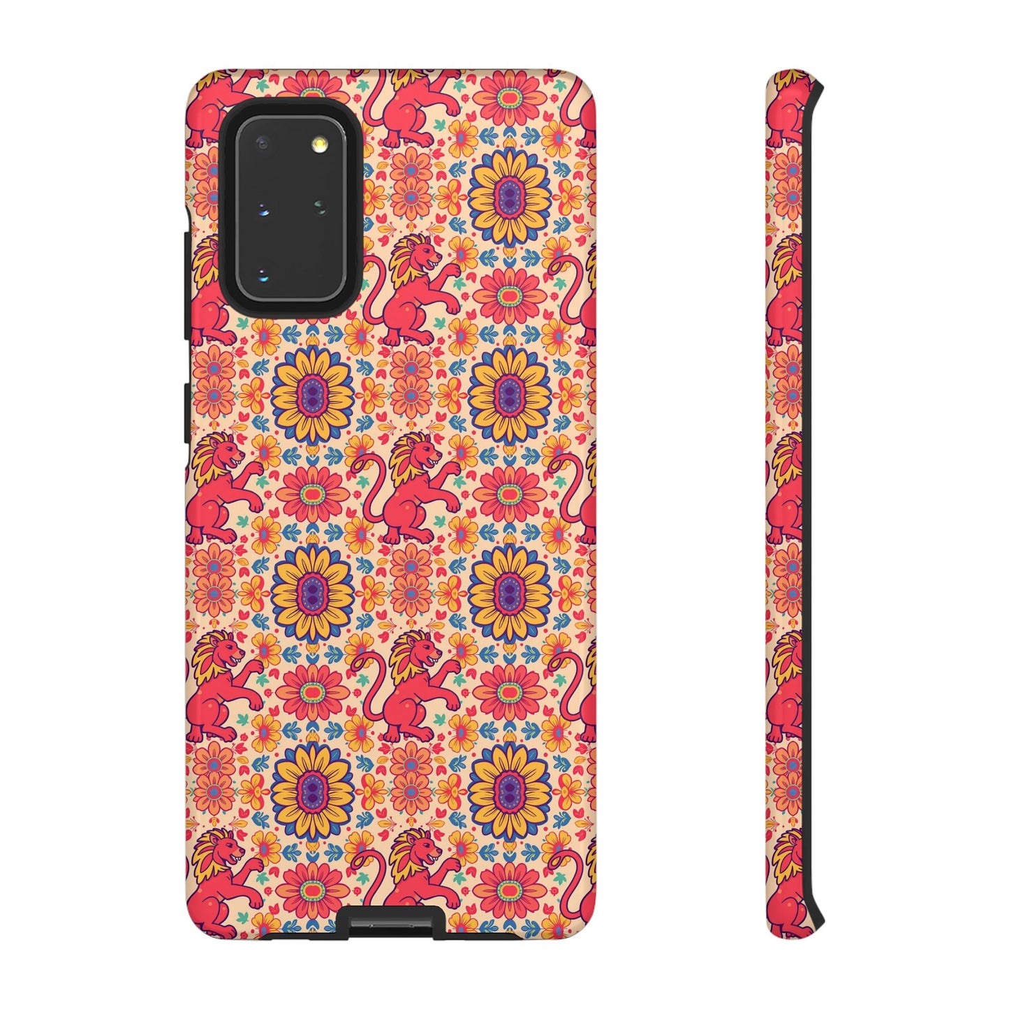 Tough Cases, Leo, Zodiac v1, Flower Pattern