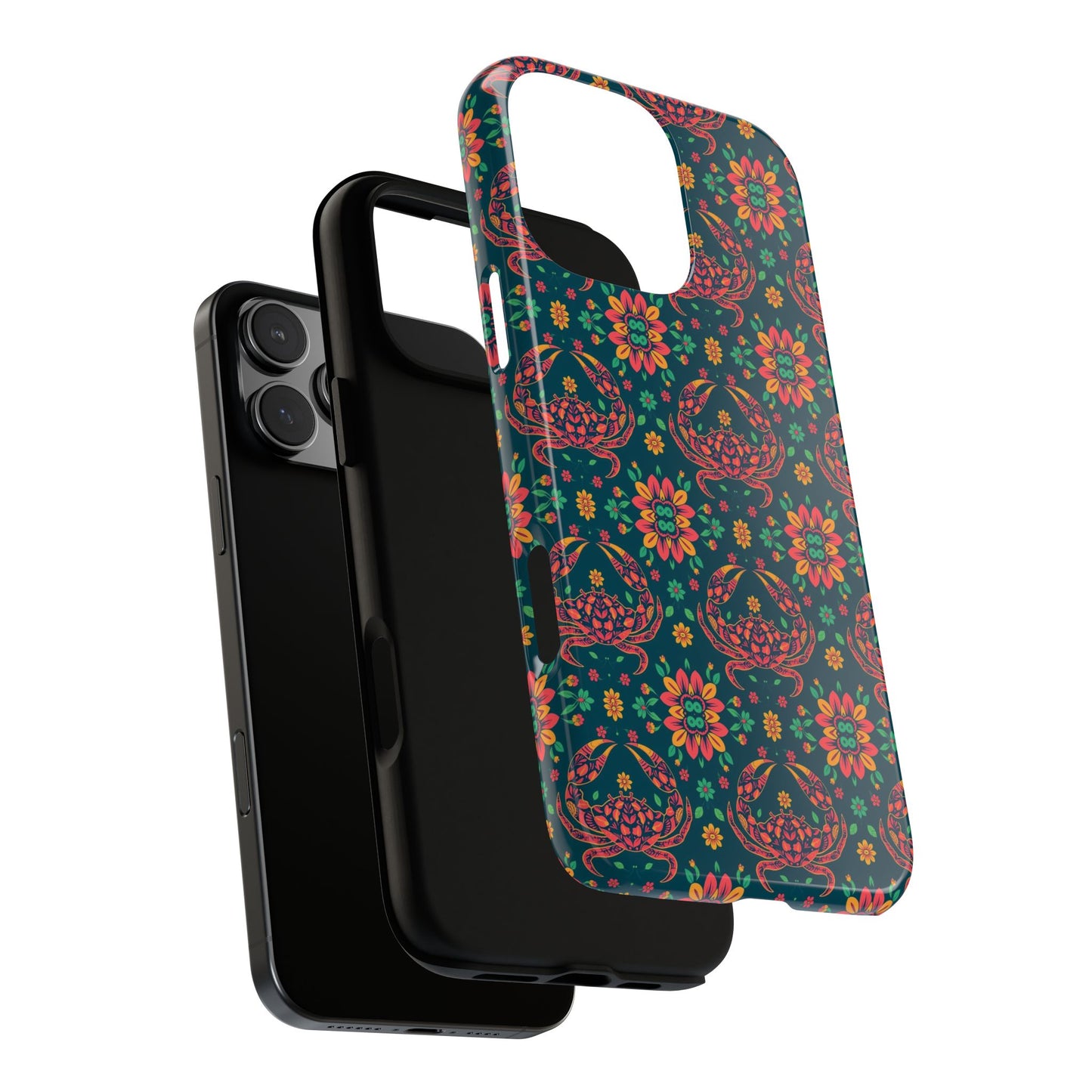 Tough Cases, Cancer, Zodiac v4, Flower Pattern